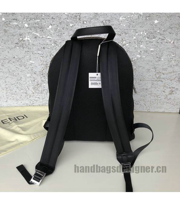 Fendi FF Motif Black Nylon With Original Leather Backpack-2