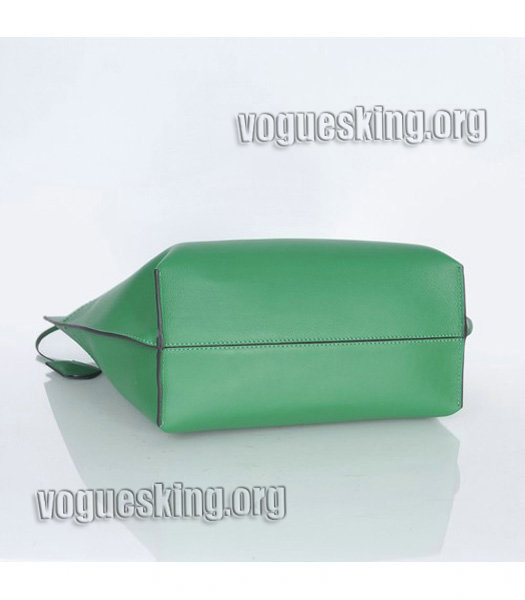 Fendi Green Original Leather Shopping Tote Bag-3