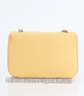 Fendi Iconic Be Baguette Small Bag With Egg Yellow Original Soft Leather-1