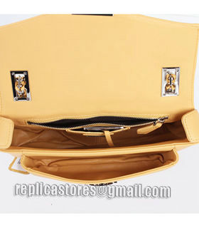 Fendi Iconic Be Baguette Small Bag With Egg Yellow Original Soft Leather-3