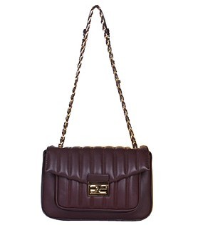 Fendi Iconic Be Baguette Small Bag With Jujube Vehicle Line Original Leather