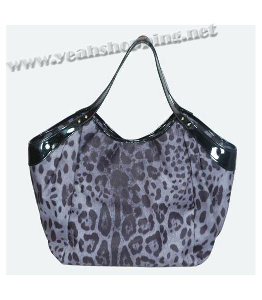 Fendi Large Leopard Pattern Tote Bag Grey-2