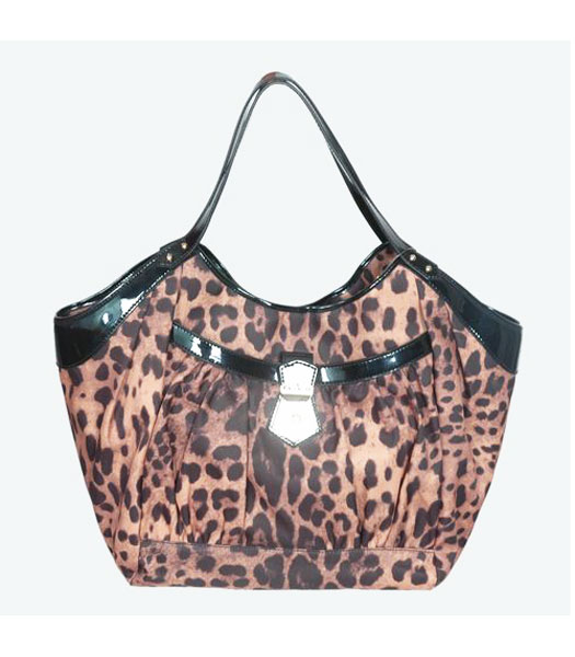 Fendi Large Leopard Pattern Tote Bag Grey