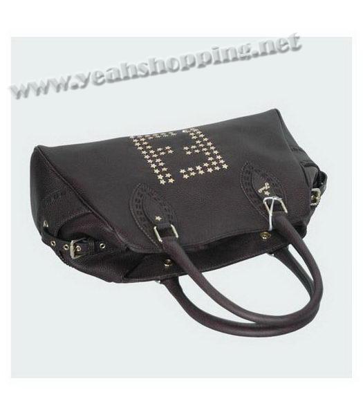 Fendi Large Studded Calfskin Bag Black-4