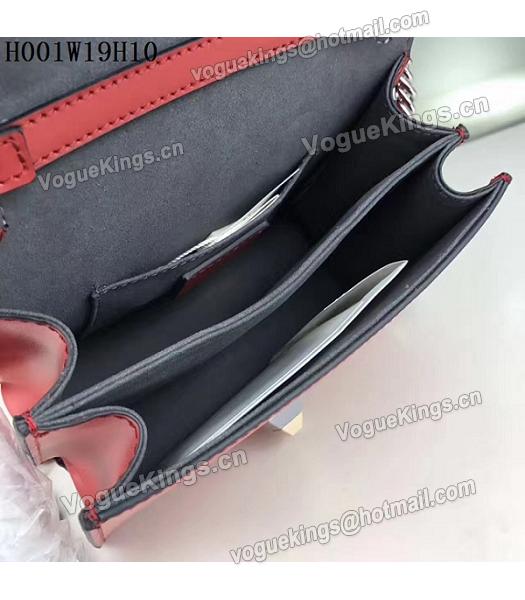 Fendi Latest Red Leather Chains Shoulder Bag-1