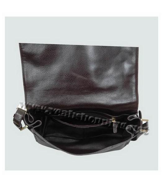 Fendi Leather Messenger Bag Coffee Calfskin-4