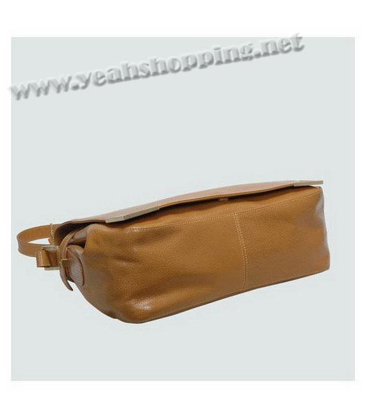 Fendi Leather Messenger Bag Earth Yellow Calfskin-3