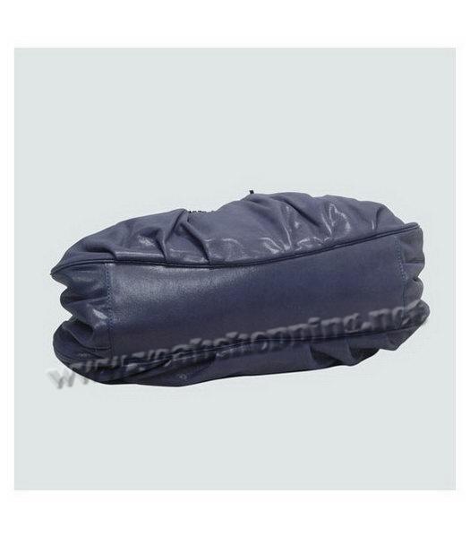 Fendi Leather Tote Bag Blue with Blue Tassel-3