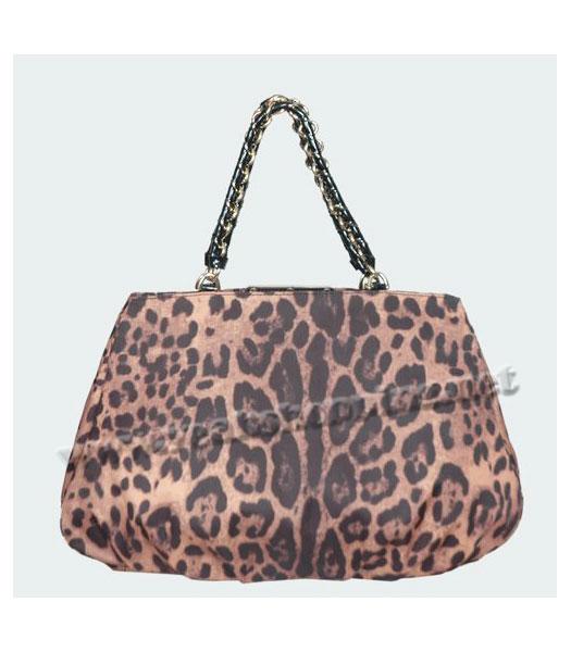 Fendi Leopard Pattern Mia Chain Bag Coffee-2