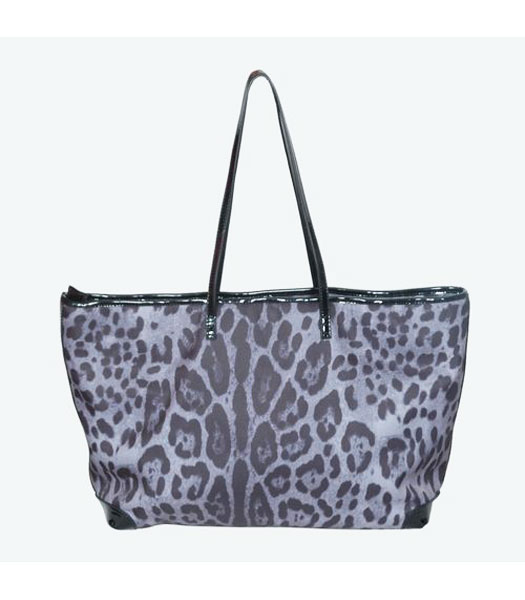 Fendi Leopard Pattern Tote Bag Grey