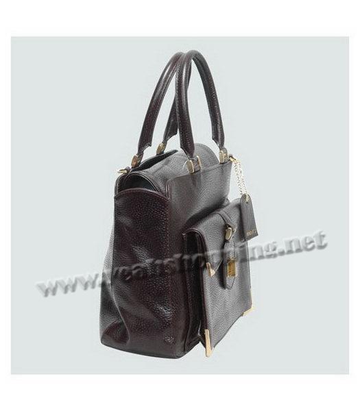 Fendi New Leather Tote Shoulder Bag Coffee Calfskin-1