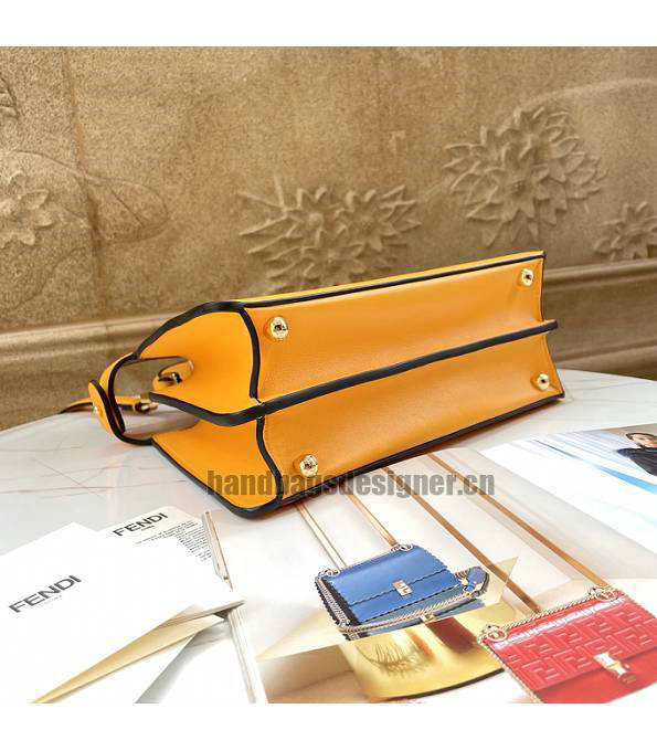 Fendi Orange Original Leather 27cm Peekaboo ISeeU Bag-2