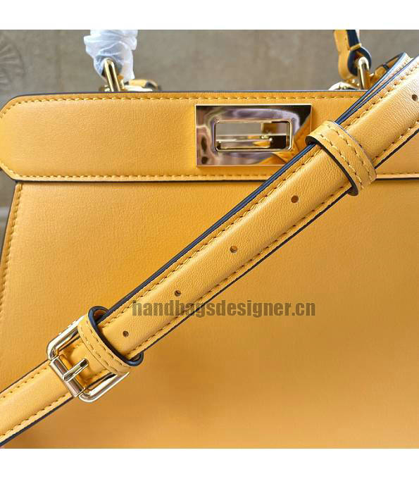 Fendi Orange Original Leather 27cm Peekaboo ISeeU Bag-4