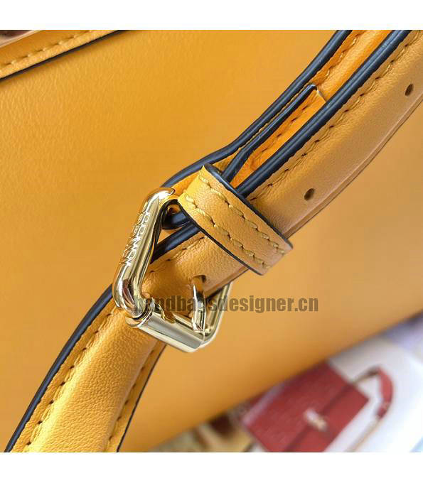 Fendi Orange Original Leather 27cm Peekaboo ISeeU Bag-6