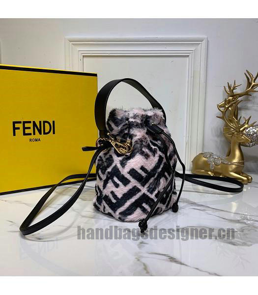 Fendi Original Calfskin Leather MON TRESOR Bag Pink-1