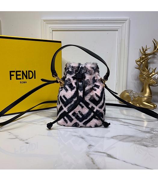 Fendi Original Calfskin Leather MON TRESOR Bag Pink