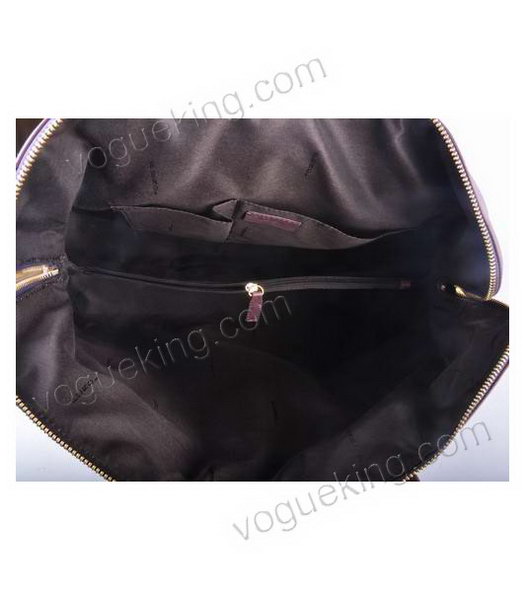 Fendi Peekaboo Purple Embossed Leather Handbag-5