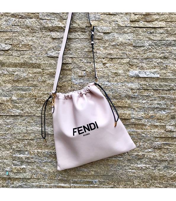 Fendi Pink Original Lambskin Leather Pack Medium Pouch