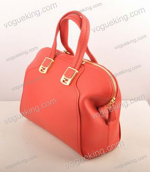 Fendi Red Imported Calfskin Leather Small Tote Bag-1