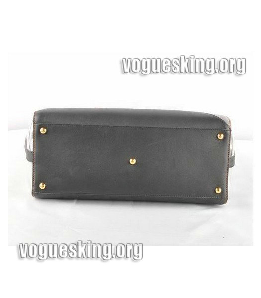 Fendi Sea Blue Imported Leather Medium Handbag-3