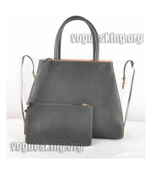 Fendi Sea Blue Imported Leather Medium Handbag-4