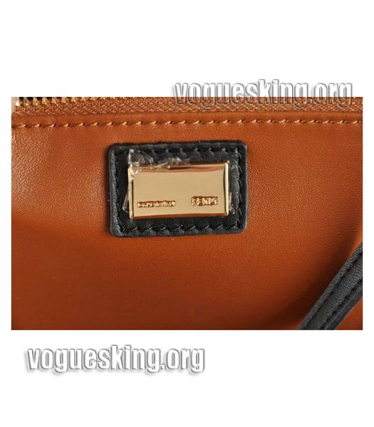 Fendi Sea Blue Imported Leather Medium Handbag-6
