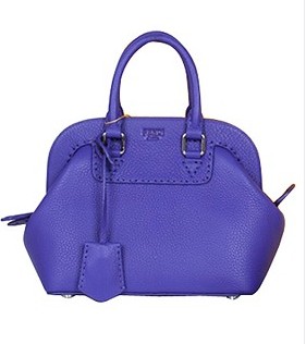 Fendi Selleria Adele Violet Purple Original Leather Mini Tote Bag