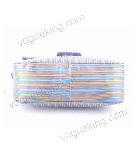 Fendi Shoulder Bag With Blue Stripe Leather-3