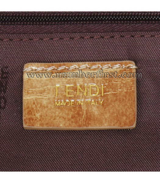 Fendi Shoulder Bag Yellow Patent Leather-5