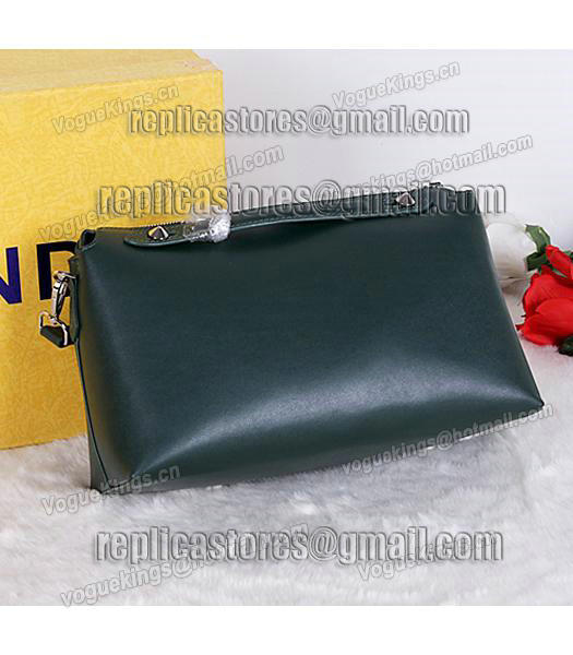 Fendi Top-quality Shoulder Bag 9031 In Dark Green Leather-2