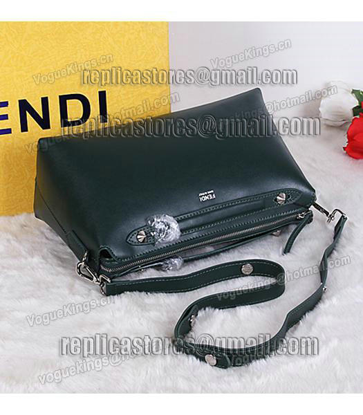 Fendi Top-quality Shoulder Bag 9031 In Dark Green Leather-4