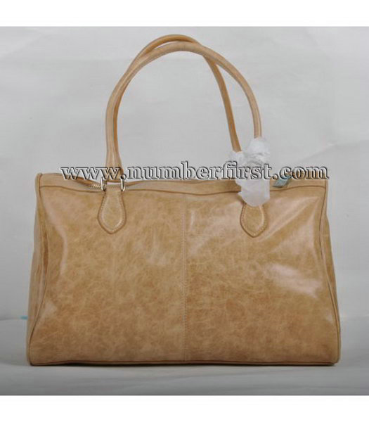Fendi Tote Bag Apricot Oil Leather-2