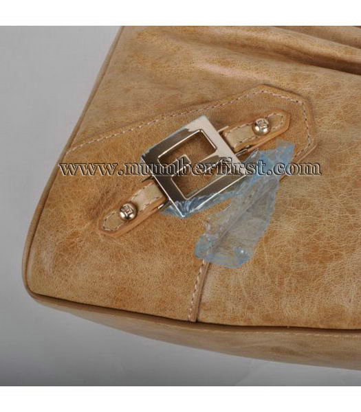 Fendi Tote Bag Apricot Oil Leather-5