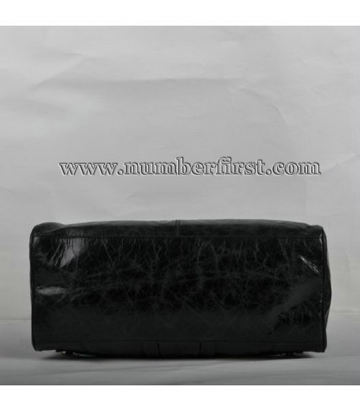 Fendi Tote Bag Black Oil Leather-3