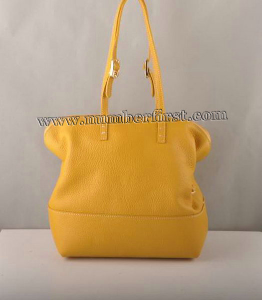 Fendi Tote Bag Yellow Cow Leather-2