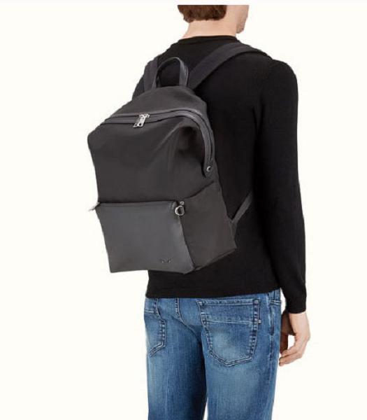 Fendi Vocabulary Original Waterproof With Black Original Leather 33cm Backpack