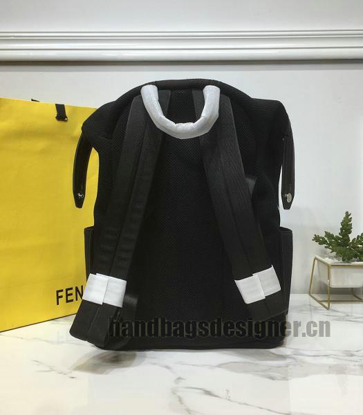 Fendi Waterproof Nylon With Black Leather Backpack-1