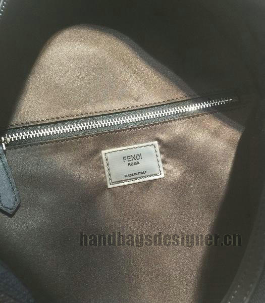 Fendi Waterproof Nylon With Black Leather Backpack-2