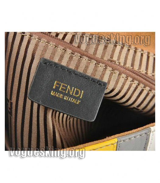 Fendi White Imported Leather Shoulder Bag-5