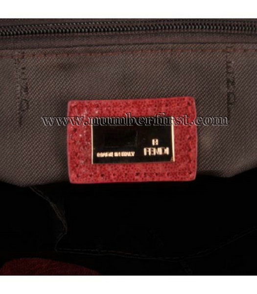 Fendi Zucca Bag Red Leather-6
