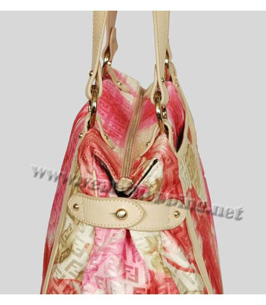 Fendi Zucca Grande Shoulder Bag Pink-2