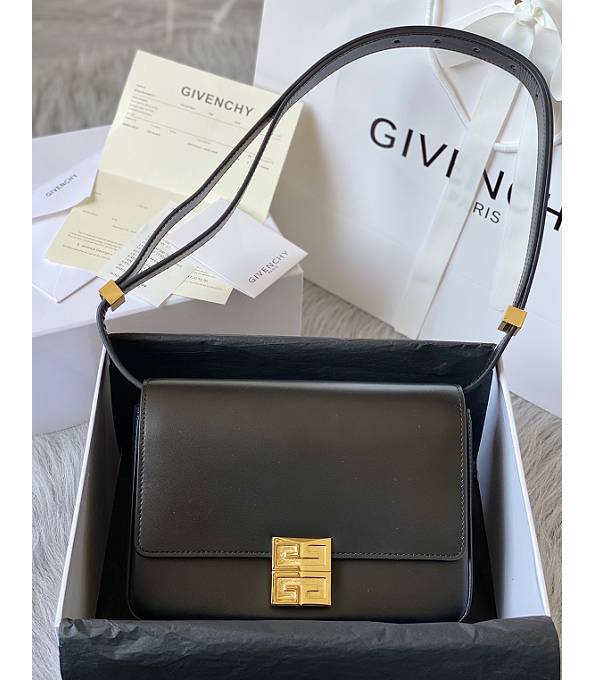 Givenchy 4G Black Original Box Calfskin Leather Golden Metal 21cm Crossbody Bag