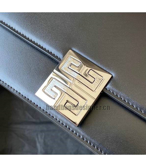 Givenchy 4G Black Original Box Calfskin Leather Silver Chain 20cm Crossbody Bag-3