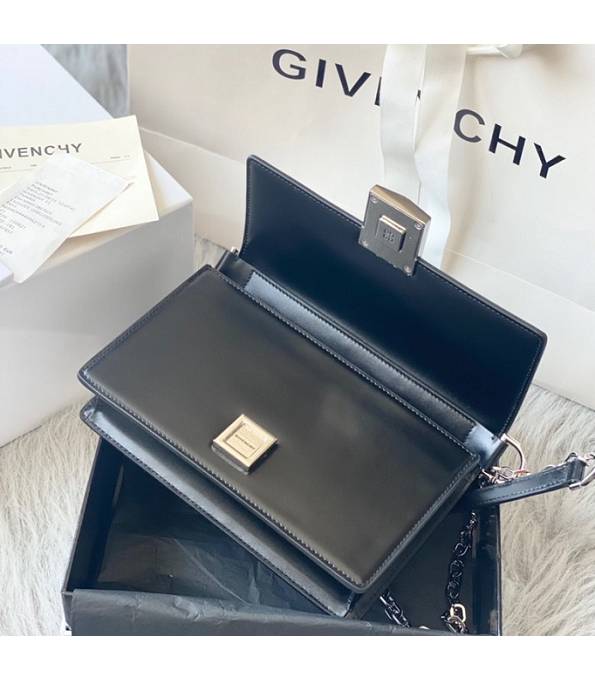 Givenchy 4G Black Original Box Calfskin Leather Silver Chain 20cm Crossbody Bag-5