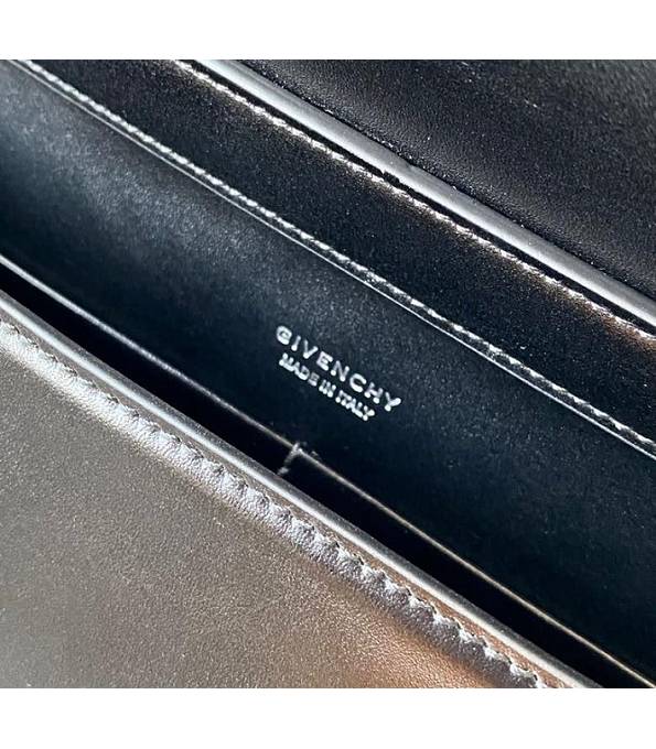 Givenchy 4G Black Original Box Calfskin Leather Silver Chain 20cm Crossbody Bag-7