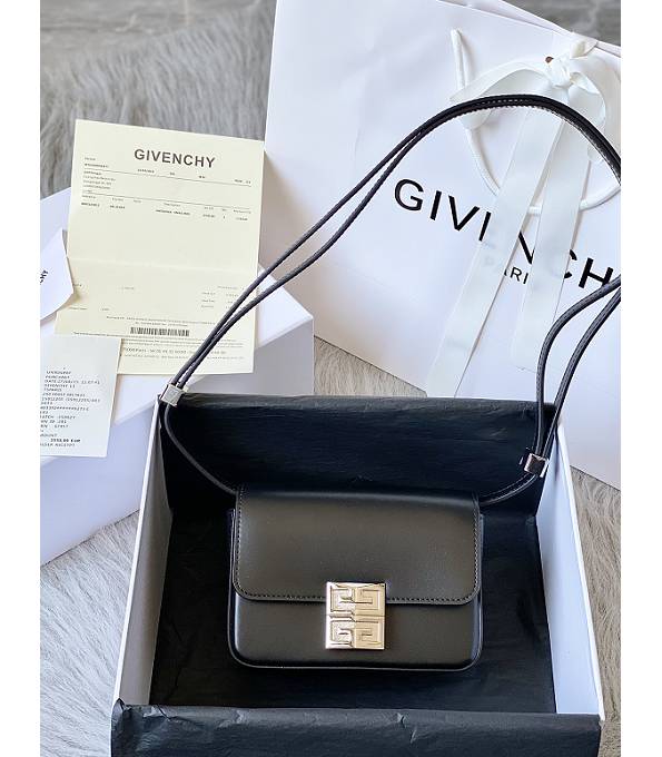 Givenchy 4G Black Original Box Calfskin Leather Silver Metal 16cm Crossbody Bag