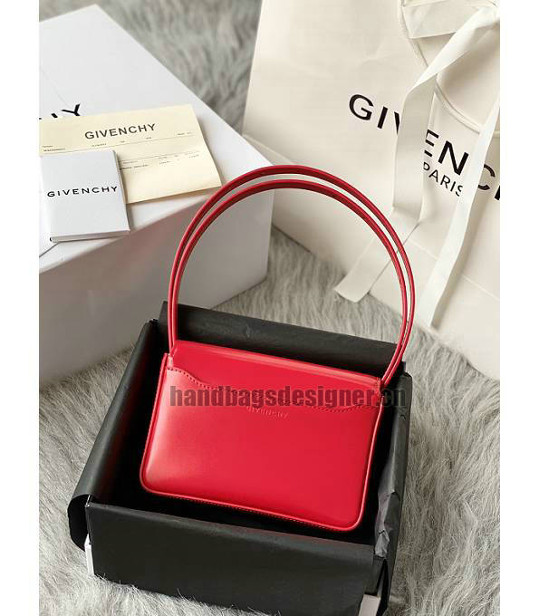 Givenchy 4G Red Original Box Calfskin Leather Silver Metal 16cm Crossbody Bag-2