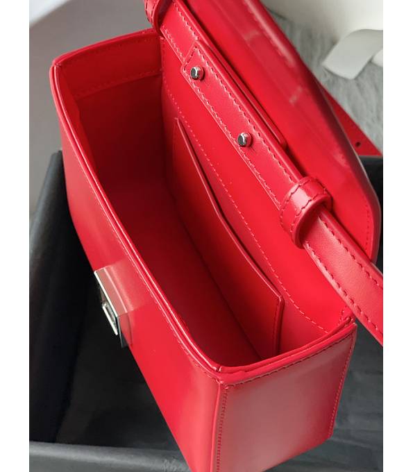 Givenchy 4G Red Original Box Calfskin Leather Silver Metal 16cm Crossbody Bag-8