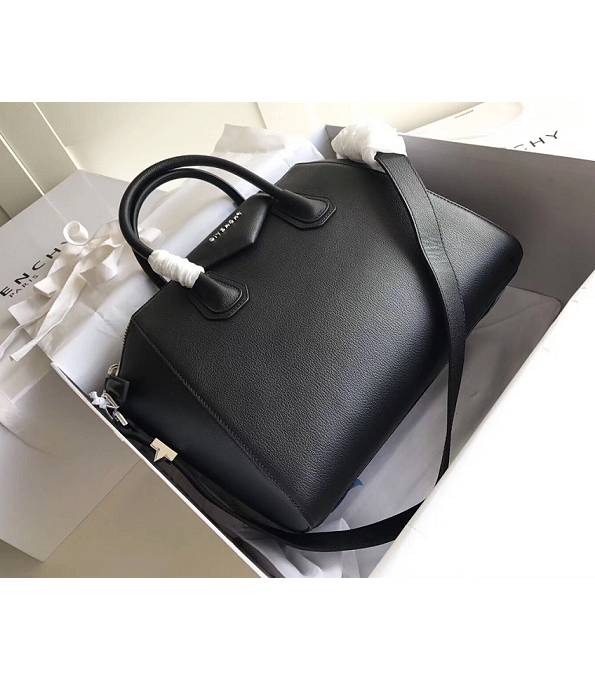 Givenchy Antigona Black Original Grained Veins Lambskin Leather 33cm Medium Tote Bag