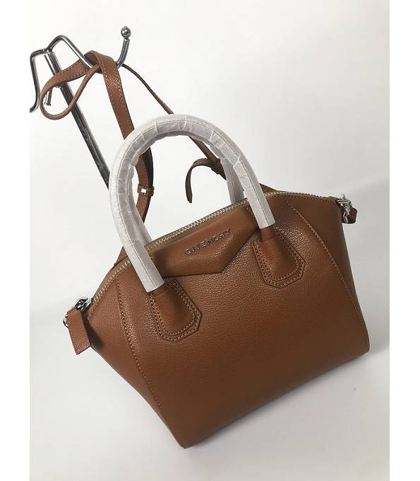 Givenchy Antigona Brown Original Grained Veins Lambskin Leather 23cm Medium Tote Bag